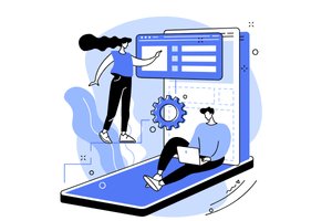 mobile and web application